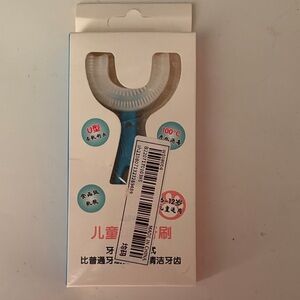 Children's U-Shaped Toothbrush - Blue